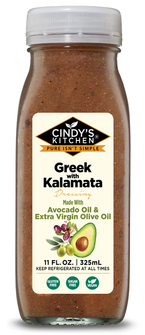 Greek with Kalamata Made With Avocado Oil & Extra Virgin Olive Oil Logo